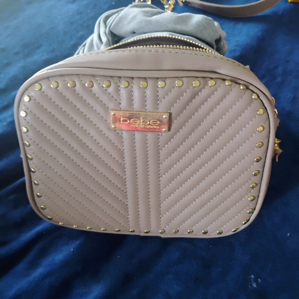 Bebe Gray Quilted Women's Bag